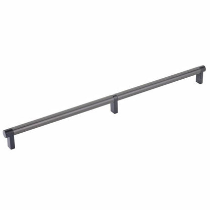 Emtek - Select Cabinet Pull 16 Inch C-C, Rectangular Stem, Smooth Bar