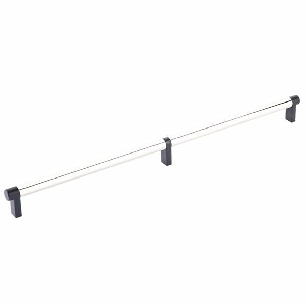 Emtek - Select Cabinet Pull 16 Inch C-C, Rectangular Stem, Smooth Bar