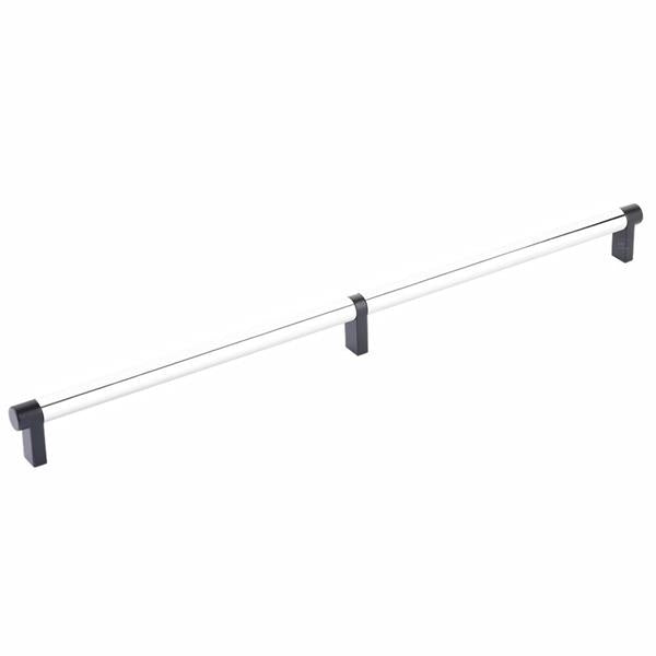 Emtek - Select Cabinet Pull 16 Inch C-C, Rectangular Stem, Smooth Bar