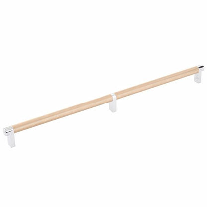 Emtek - Select Cabinet Pull 16 Inch C-C, Rectangular Stem, Knurled Bar