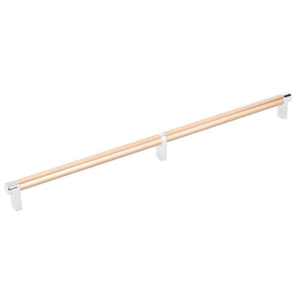Emtek - Select Cabinet Pull 16 Inch C-C, Rectangular Stem, Smooth Bar