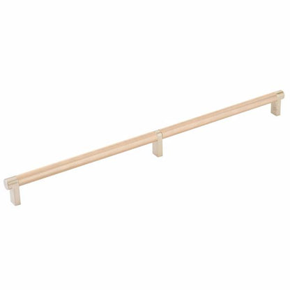 Emtek - Select Cabinet Pull 16 Inch C-C, Rectangular Stem, Knurled Bar