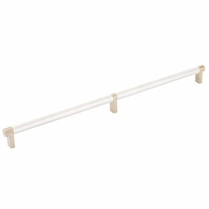Emtek - Select Cabinet Pull 16 Inch C-C, Rectangular Stem, Knurled Bar