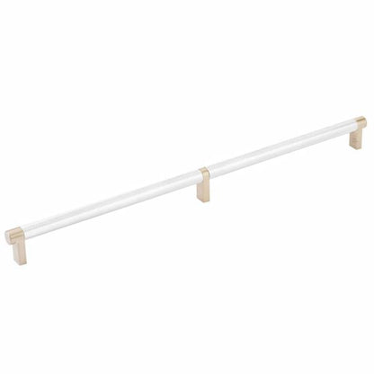 Emtek - Select Cabinet Pull 16 Inch C-C, Rectangular Stem, Knurled Bar