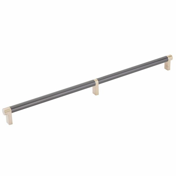 Emtek - Select Cabinet Pull 16 Inch C-C, Rectangular Stem, Smooth Bar