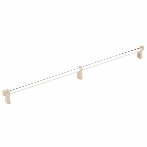 Emtek - Select Cabinet Pull 16 Inch C-C, Rectangular Stem, Smooth Bar