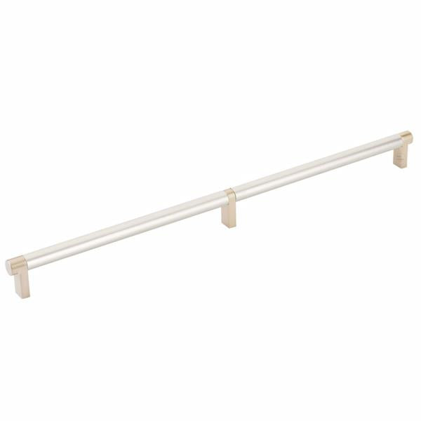 Emtek - Select Cabinet Pull 16 Inch C-C, Rectangular Stem, Smooth Bar