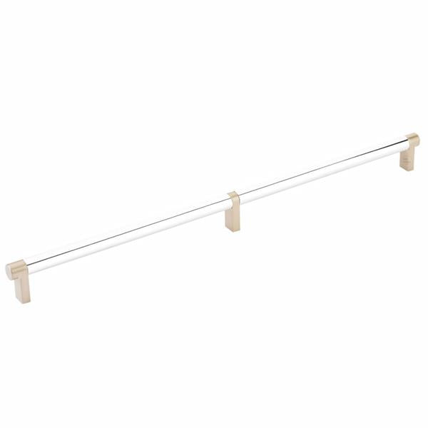 Emtek - Select Cabinet Pull 16 Inch C-C, Rectangular Stem, Smooth Bar