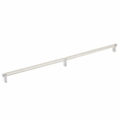 Emtek - Select Cabinet Pull 20 Inch C-C, Rectangular Stem, Knurled Bar