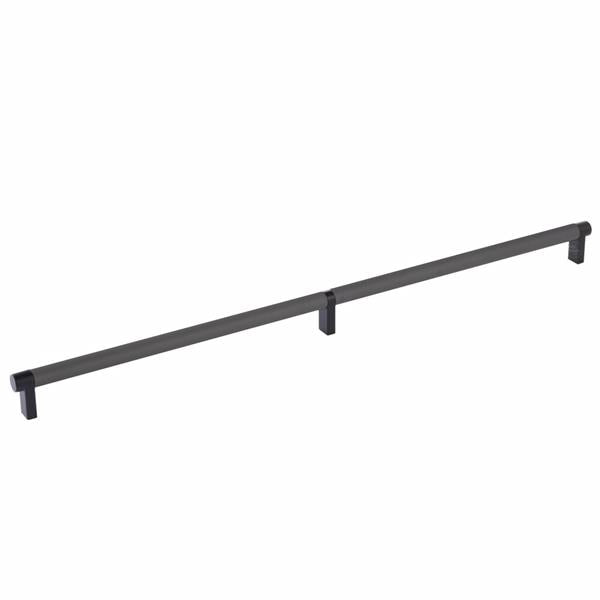 Emtek - Select Cabinet Pull 20 Inch C-C, Rectangular Stem, Knurled Bar