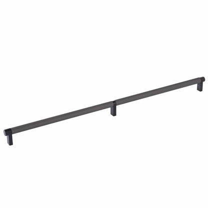 Emtek - Select Cabinet Pull 20 Inch C-C, Rectangular Stem, Knurled Bar