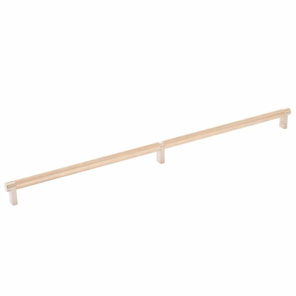 Emtek - Select Cabinet Pull 20 Inch C-C, Rectangular Stem, Knurled Bar