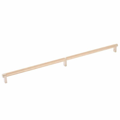 Emtek - Select Cabinet Pull 20 Inch C-C, Rectangular Stem, Knurled Bar