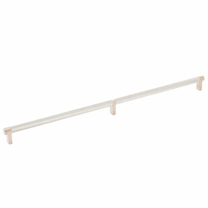 Emtek - Select Cabinet Pull 20 Inch C-C, Rectangular Stem, Knurled Bar