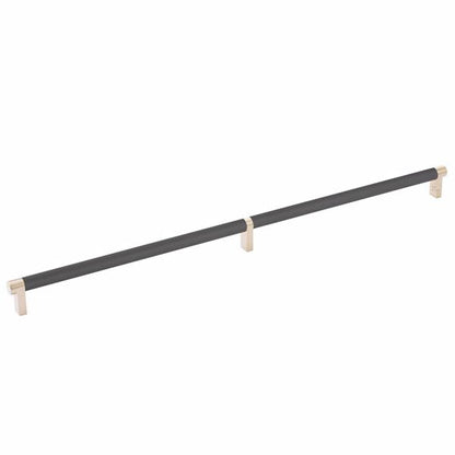 Emtek - Select Cabinet Pull 20 Inch C-C, Rectangular Stem, Knurled Bar