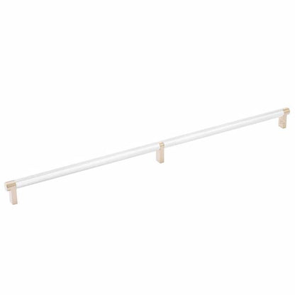 Emtek - Select Cabinet Pull 20 Inch C-C, Rectangular Stem, Knurled Bar