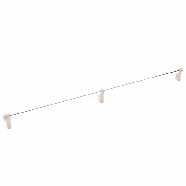 Emtek - Select Cabinet Pull 20 Inch C-C, Rectangular Stem, Smooth Bar