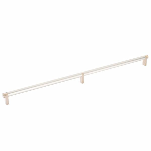 Emtek - Select Cabinet Pull 20 Inch C-C, Rectangular Stem, Smooth Bar