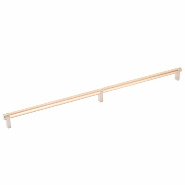 Emtek - Select Cabinet Pull 20 Inch C-C, Rectangular Stem, Smooth Bar