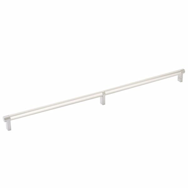 Emtek - Select Cabinet Pull 20 Inch C-C, Rectangular Stem, Smooth Bar