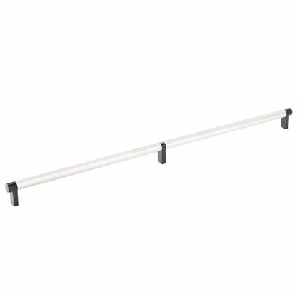 Emtek - Select Cabinet Pull 20 Inch C-C, Rectangular Stem, Knurled Bar