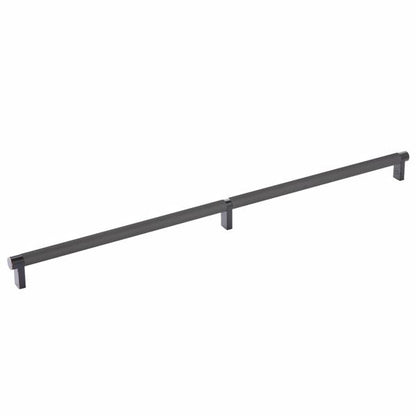 Emtek - Select Cabinet Pull 20 Inch C-C, Rectangular Stem, Knurled Bar