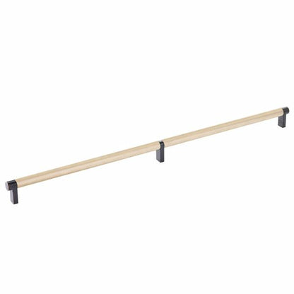 Emtek - Select Cabinet Pull 20 Inch C-C, Rectangular Stem, Knurled Bar