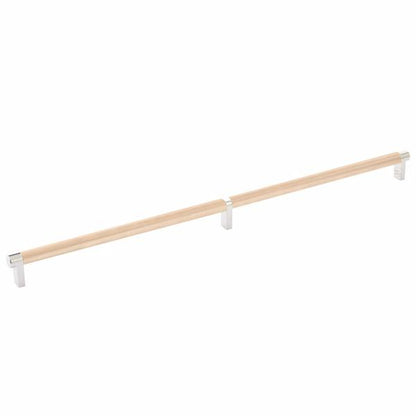 Emtek - Select Cabinet Pull 20 Inch C-C, Rectangular Stem, Knurled Bar