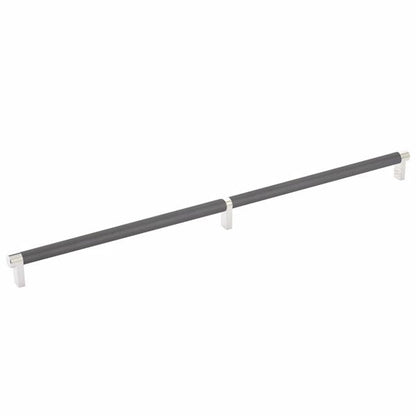 Emtek - Select Cabinet Pull 20 Inch C-C, Rectangular Stem, Knurled Bar
