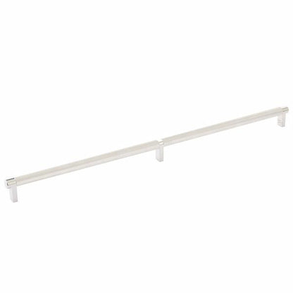 Emtek - Select Cabinet Pull 20 Inch C-C, Rectangular Stem, Knurled Bar