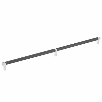 Emtek - Select Cabinet Pull 20 Inch C-C, Rectangular Stem, Knurled Bar