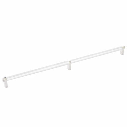 Emtek - Select Cabinet Pull 20 Inch C-C, Rectangular Stem, Knurled Bar