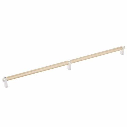 Emtek - Select Cabinet Pull 20 Inch C-C, Rectangular Stem, Knurled Bar