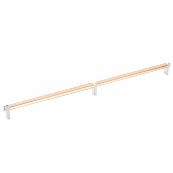 Emtek - Select Cabinet Pull 20 Inch C-C, Rectangular Stem, Smooth Bar