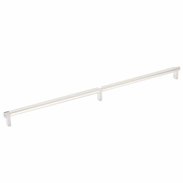 Emtek - Select Cabinet Pull 20 Inch C-C, Rectangular Stem, Smooth Bar