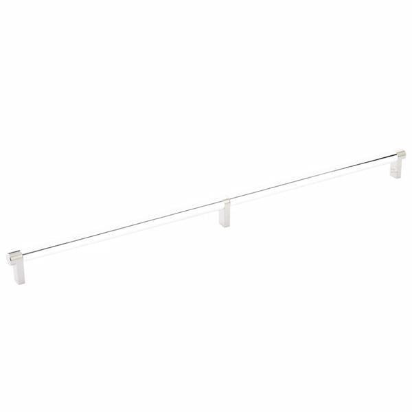 Emtek - Select Cabinet Pull 20 Inch C-C, Rectangular Stem, Smooth Bar