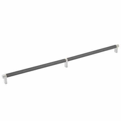 Emtek - Select Cabinet Pull 20 Inch C-C, Rectangular Stem, Knurled Bar