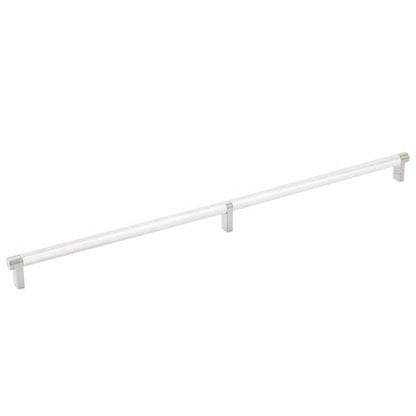 Emtek - Select Cabinet Pull 20 Inch C-C, Rectangular Stem, Knurled Bar