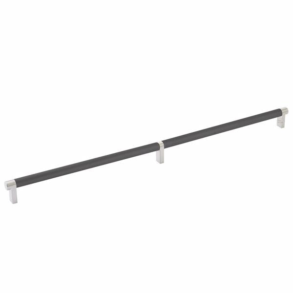 Emtek - Select Cabinet Pull 20 Inch C-C, Rectangular Stem, Knurled Bar