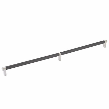 Emtek - Select Cabinet Pull 20 Inch C-C, Rectangular Stem, Knurled Bar