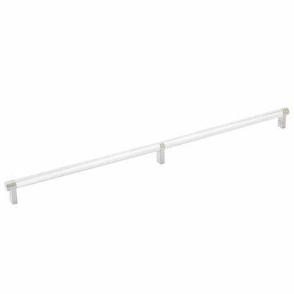 Emtek - Select Cabinet Pull 20 Inch C-C, Rectangular Stem, Knurled Bar
