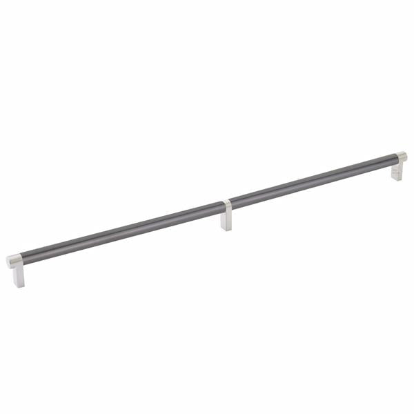 Emtek - Select Cabinet Pull 20 Inch C-C, Rectangular Stem, Smooth Bar