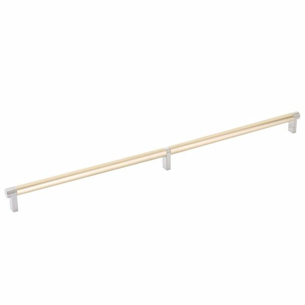 Emtek - Select Cabinet Pull 20 Inch C-C, Rectangular Stem, Smooth Bar