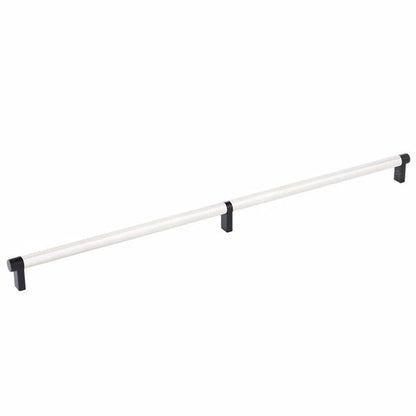 Emtek - Select Cabinet Pull 20 Inch C-C, Rectangular Stem, Knurled Bar