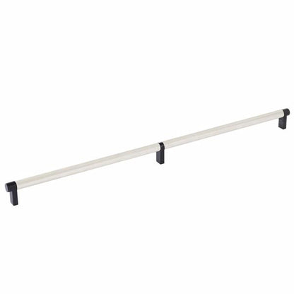 Emtek - Select Cabinet Pull 20 Inch C-C, Rectangular Stem, Knurled Bar