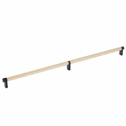 Emtek - Select Cabinet Pull 20 Inch C-C, Rectangular Stem, Knurled Bar