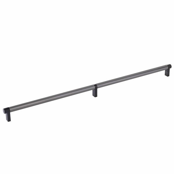 Emtek - Select Cabinet Pull 20 Inch C-C, Rectangular Stem, Smooth Bar