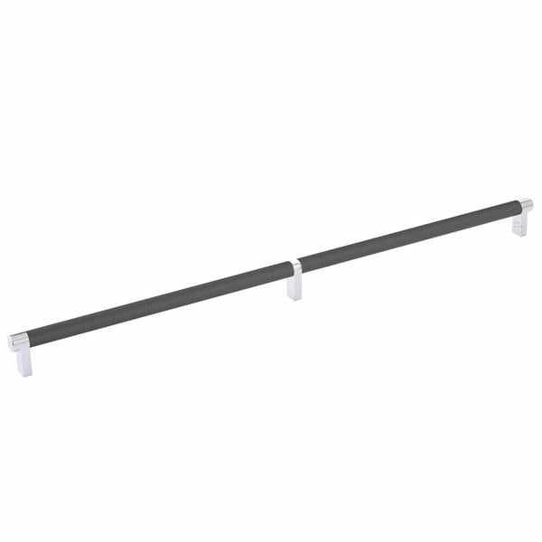 Emtek - Select Cabinet Pull 20 Inch C-C, Rectangular Stem, Knurled Bar