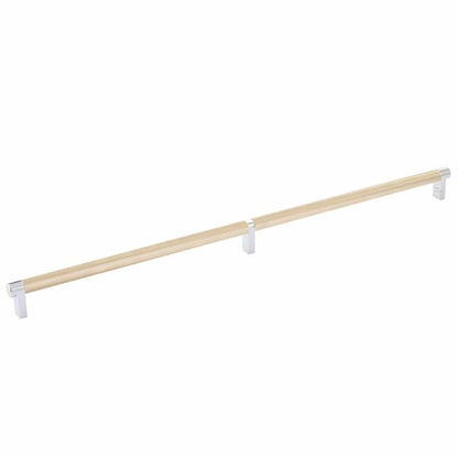 Emtek - Select Cabinet Pull 20 Inch C-C, Rectangular Stem, Knurled Bar