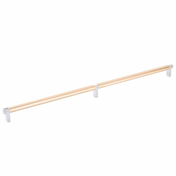 Emtek - Select Cabinet Pull 20 Inch C-C, Rectangular Stem, Smooth Bar